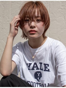 フラミンゴバイカーニバル 江古田(Flamingo by carnival) マッシュウルフショートカット前髪カットショートボブ髪質改善