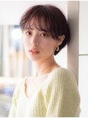ショートボブ20代30代40代大人可愛い暗髪うる艶髪青山表参道