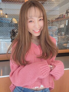 ルービック 奈良(Rubik's) 髪質改善トリートメント×ブリーチなし透明感ストレートベージュ