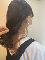 エンレイ(enRei) 暗髪美髪インナーカラーイエローゴールド大人かわいいゆるふわ