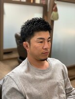 ケースタイル ヘアスタジオ 神保町店(K STYLE HAIR STUDIO)&nbsp;ざっくりショート/スーツ/ツーブロック/爽やか/刈上げ/ひげ