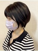 小顔ショートボブ[稲毛/稲毛駅/縮毛矯正/髪質改善/ブリーチ]