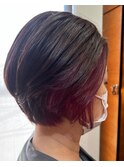 大人カッコいい前下がりショートボブ