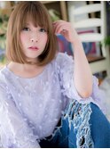 小顔♪前下がりxハイトーンカラー大人ボブc5北浦和10代20代30代