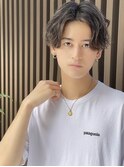 【店長松永】センターパートスパイラルパーマ