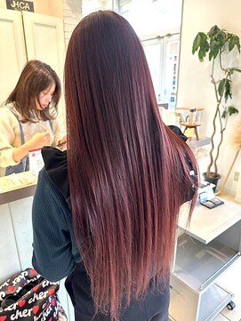 オブジェ シエル(obje't ciel) 【obje't ciel】艶髪ストレート/ローズブラウン【山口紗季】