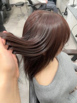 アオ(ao.) 【CHIYOKA】ラベンダーブラウン/姫カット/セミディ