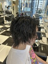 オーシャントーキョー(OCEAN TOKYO)&nbsp;メンズパーマツイスパ波巻きスパイラルマッシュセンターパート