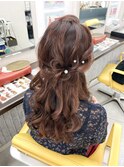 ハーフアップ