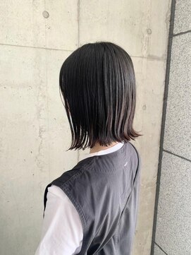 アールヘアーデザイン 千種(r hair design) 小顔見せショートベージュカラーブリーチしない透明感カラー