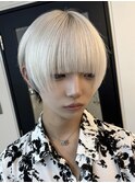 ホワイトカラー ホワイト ウルフ ウルフカット
