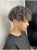 MEN'S HAIR/ダークアッシュ/ニュアンスパーマ/韓国マッシュ