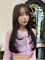 ミンクス 銀座店(MINX) MINX川上春香 レイヤーカット 顔まわりカット 韓国ヘア
