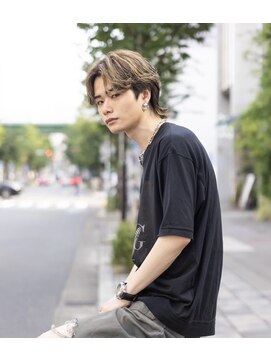 デュー 栄(DEW) 【DEW】センターパート/カルマパーマ/ウルフ/ハイトーン