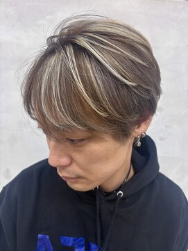 ネイビー(Navy) ホワイトハイライト