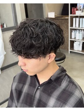 スイッチ(men's SWITCH) 波巻きスパイラルパーマ刈り上げレイヤーショートツーブロック