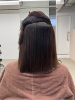 ノウハウ タニマチ(KNOWHOW tanimachi)&nbsp;絹髪矯正でぱっつんボブ