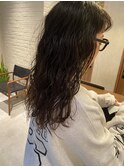 ロングパーマ簡単スタイリング