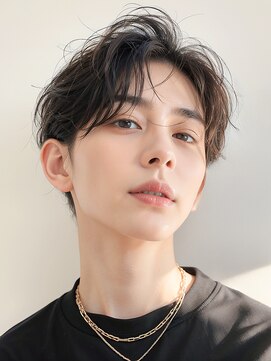 20代30代40代 ほつれセンターパート黒髪ビジネス#24