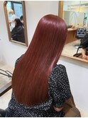 ブリーチなしチェリーレッド