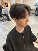 MEN’S HAIR/サーフカール/刈り上げセンターパート/千葉駅