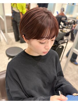 キートス(Kiitos) ★20代30代40代マッシュショートシースルーバング暖色カラー