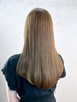 アイティーバイアルバム 下北沢店(IT by ALBUM)&nbsp;おくれ毛前髪カットオリーブベージュロング_ba557222