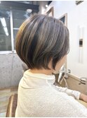 顔に似合わせるショートボブスタイル　用賀
