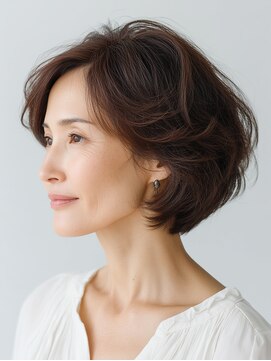 ビフィーノ リルネ(Bifino Rilune) クラゲヘアー/小顔/ココアベージュ/オリーブグレー/川西