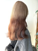 ロックス バイ マグ 松本(rocks BY MAG)&nbsp;ハイトーンカラーミルクティーベージュロングヘアデザインカラー