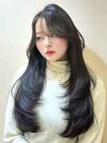 ロンドガーネット 池袋(Lond garnet)&nbsp;暗めカラー/韓国風巻き/レイヤーカット/髪質改善/縮毛矯正/池袋