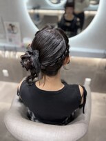 ヘアセット クラン ルシェ 心斎橋玉屋町店(hair set Clan luce) あみこみ片クラゲ
