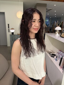 ローレンアオ(LOREN AO) ダークパープル/ナチュラルショート/ミルクブラウン/夏/矢場町