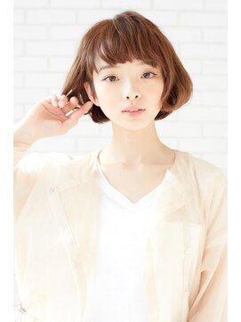 ヘアーサロン ロージー(Hair Salon Rosy) 大人かわいいグレージュ小顔バングエアリーボブ