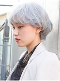 【DaB】デザインカラー / 韓国マッシュ / くすみブルー
