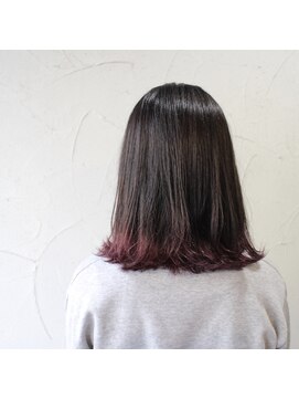 デコヘアーフラッペ(DECO HAIR frappe) ピンクモーブの裾カラー