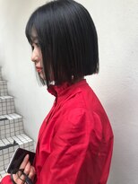 フロート 小阪店(float)&nbsp;ワンレンボブ_マニッシュショート,ネイビーカラー,フレンチボブ