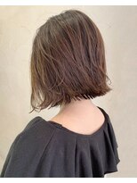 ヘアーエポック(hair epoque) 大人可愛い前下がり小顔ボブエアリーグレージュ