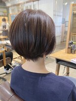 ヴァンクシー バイ ルナ(VANKCY by Luna) ショートボブ 大人ボブ 丸み 小顔 20代 30代 ブラウン 前髪 登戸