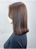 ブラウンロブ_グレージュカラーボブウルフ_ba404101