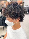ツイストスパイラルパーマツーブロックツイストパーマメンズ