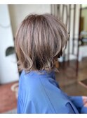 30代40代50代大人可愛いひし形丸み絶壁解消ショート