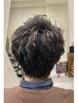 ルルディ バイ アフロディーテ銀座(luludi by APHRODITE) サーフカール/ブルーブラック/フェザーパーマ/銀座