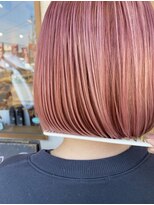 ヘア デザイン ギタ(HAIR DESIGN GHITA) ボブスタイルピンク