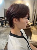 【石山】ブリーチなしレッドブラウン