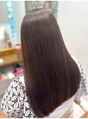 ロングでも重見えしない◎透明感ダークグレージュ