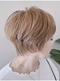 ハイトーンショート&ミルクティーベージュ