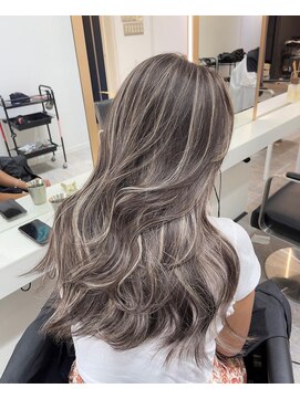 ブレンド 渋谷(BLend) 前髪アンブレラカラーこなれミディイメチェンウェーブパーマ