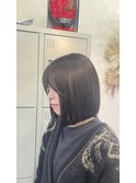切りっぱなしボブ