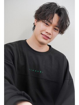 ニューヨーク ニューヨーク 河原町オーパ店(NYNY) スペインカールツイストパーマ黒髪マッシュ